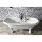Aqua Eden Clawfoot Bathtubs, 72 L, 31.88 W, White, Cast Iron VCT7DE7232NLW - alternate 3